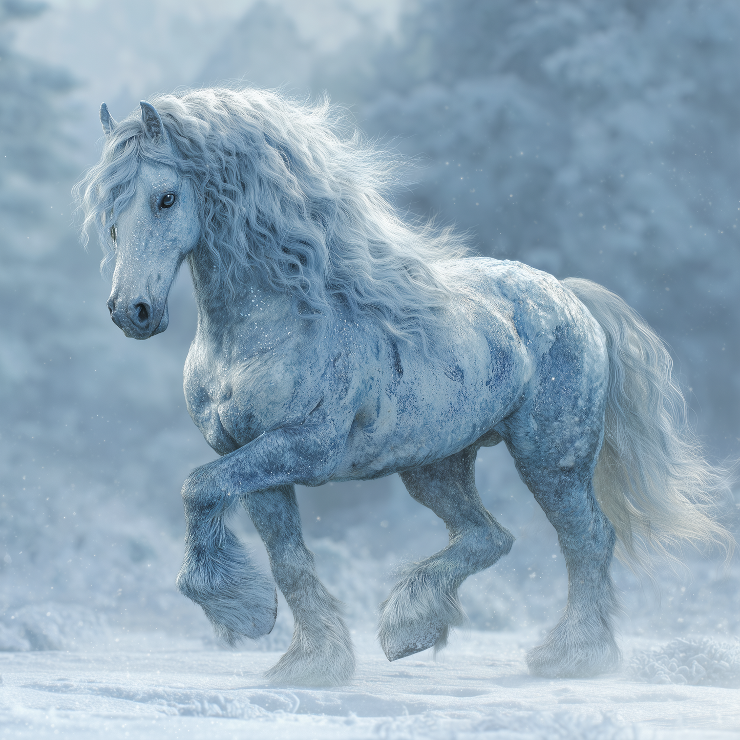 ENHANCED SERVITOR - First Time Offered! - Frost Stallion - Includes Image!