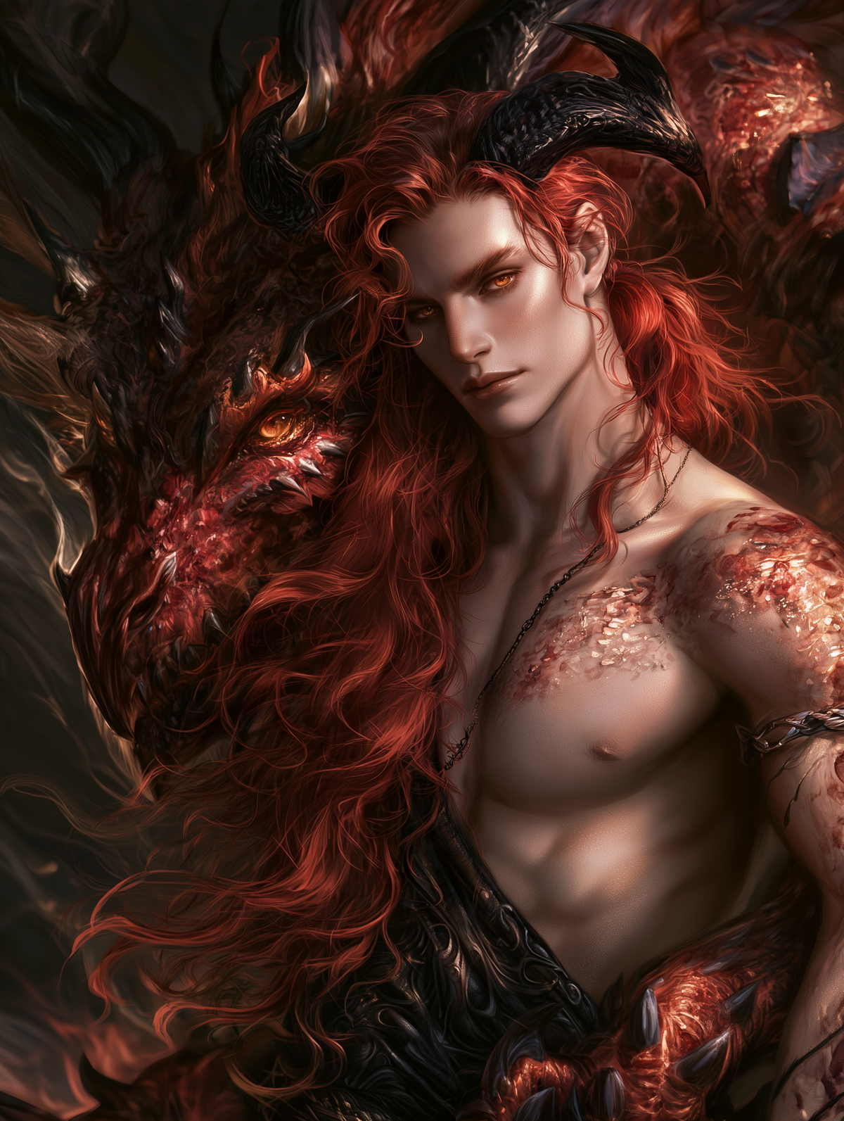 ****Red Dragon Shifter - Dark Arts Spirit - Includes Images!
